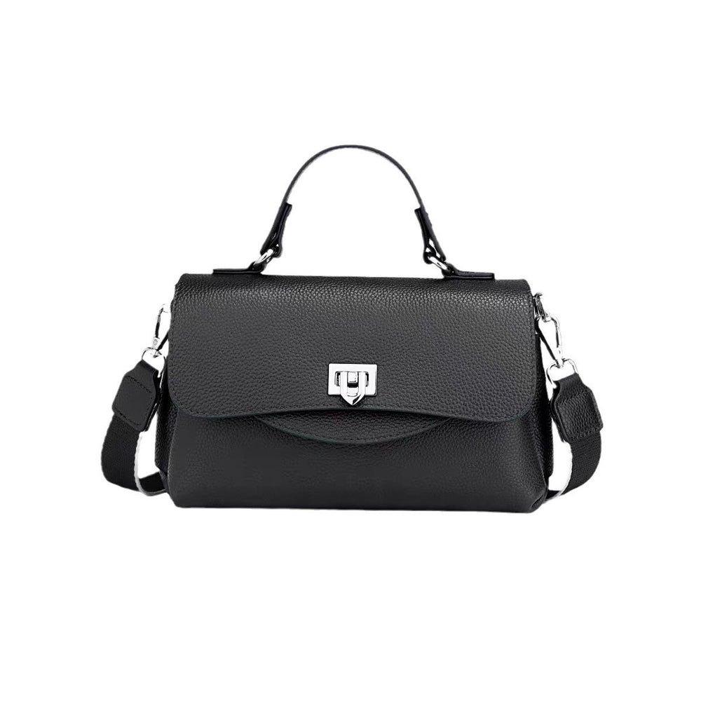 Top-grain leather women's 2024 fall/winter new arrival handbag, genuine leather women's bag, shoulder bag, crossbody bag, large capacity