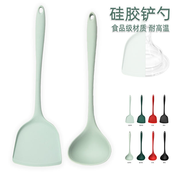 Silicone spatula, food grade household non-stick pan cooking spatula, gift spatula spoon 85g silicone spatula high temperature resistance