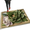 3d rose diatomite mat - absorbent, quick-drying, non-slip floor mat for bathroom, toilet, entrance, and doorways