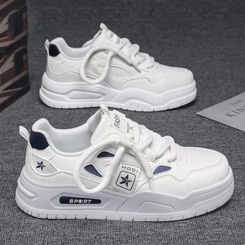 Men's pilot one air force white sneakers, 2026 new spring collection, youth skate shoes, chunky sole athletic shoes for men