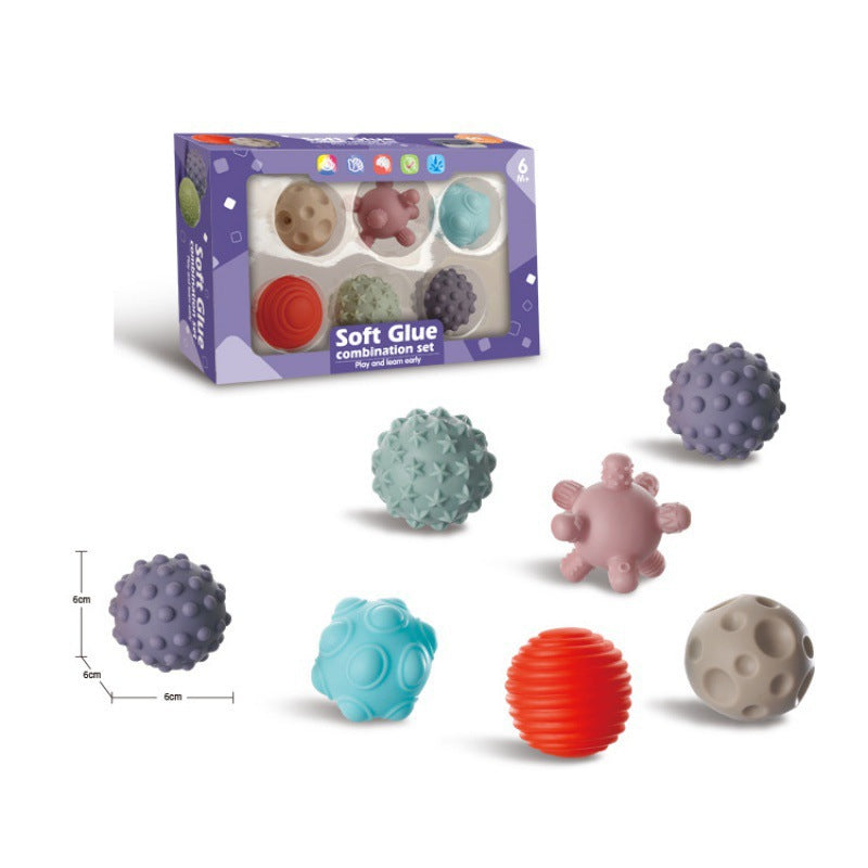 Cross-border infant relief synesthesia ball soft glue can be gnawed, pinched, grasped, tactile perception, educational toys wholesale