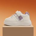 Kids' white sneakers:  spring/autumn new collection - boys' and girls' athletic shoes, casual skate shoes, leather upper, soft sole, first walker sneakers