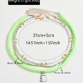 Halloween necklace wholesale fashion cross-border jewelry bohemia polymer clay beads stacked sweater chain women's clavicle chain