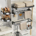 Towel rack bathroom punch-free bath towel rack all-in-one hanging rack kit toilet bathroom bathroom storage rack complete collection