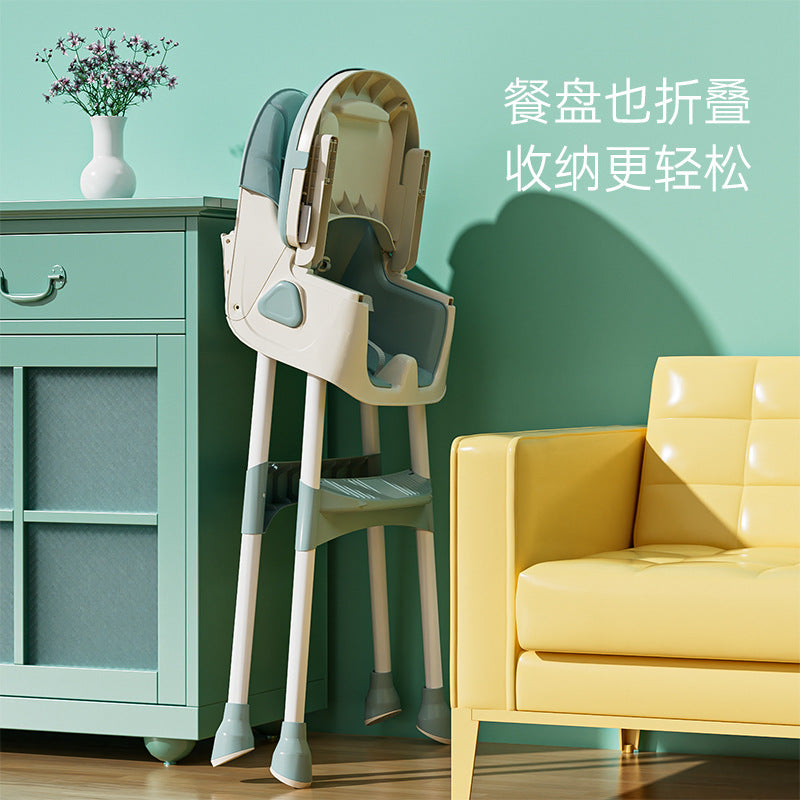 Baby Dining Chair Eating Foldable Portable Home Baby Learning Sitting Chair Children's Multifunctional Dining Table Chair Seat