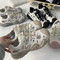 Fashionable outdoor hollow-out casual shoes for women, 2026 summer new collection, chunky sneakers, running shoes, hiking shoes, dad shoes