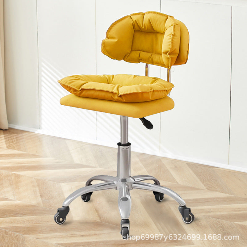 Beauty Chair Nail Art Eyelash Stool Barber Shop Backrest Lifting Chair Household Girls Bedroom Dressing Stool