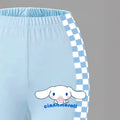 wholesale girls' flared pants set, fashionable spring, summer, and autumn sanrio short-sleeved long flared pants set for girls