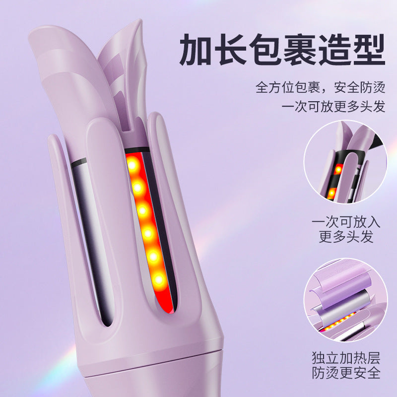 Cross-border automatic curling iron, red light hair care, anti-scalding rotation, large roll, wavy roll lasts for a long time, does not hurt the hair, curly hair