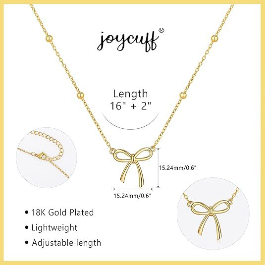Amazon's new fashion simple bow pendant women's necklace alloy light luxury clavicle chain christmas gift