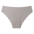 export plus size ice silk invisible women's seamless panties, wavy edge low-rise pure desire nylon briefs