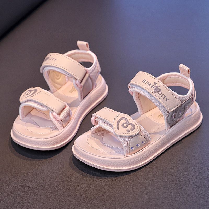 Girls' sandals: new  summer collection - open-toe princess sandals for kids, stylish non-slip beach shoes for girls (sizes for mid-to-large children)