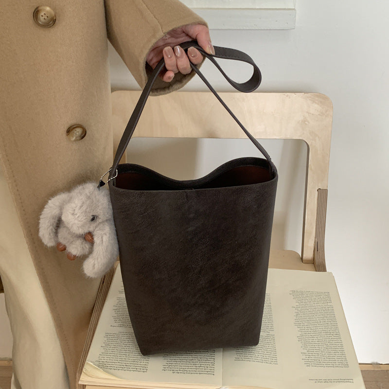 new arrival bag for women 2025fall and winterniche styleeasiest for match shoulder bagtrendy large capacity bucket bag tote bag