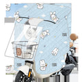 Electric vehicle windshield cover - all-season universal, battery motorcycle sunscreen film, double-sided waterproof & windproof, spring/autumn universal, coated