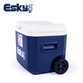 Esky outdoor camping wheeled cooler with pull rod, 52l large capacity, multi-functional car refrigerator for sea fishing and fresh food preservation
