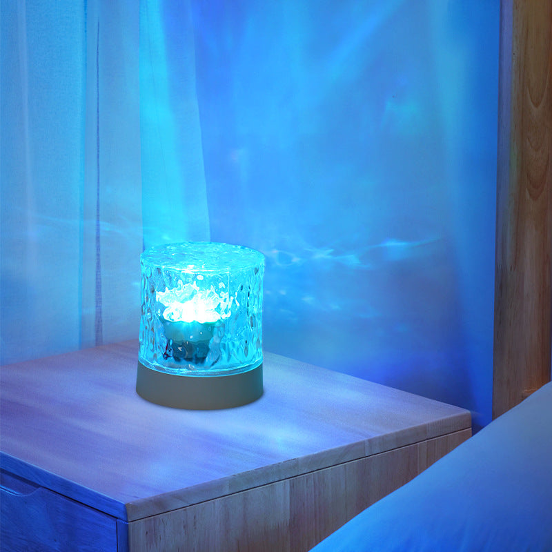 Atmosphere lamp, atmosphere night light, gift, bedroom bedside lamp, flame table lamp, rotating starry sky projection lamp, led lamp