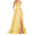 solid color european and american bridesmaid dresses long slimming off-the-shoulder best friend  fashion bridesmaid evening gowns