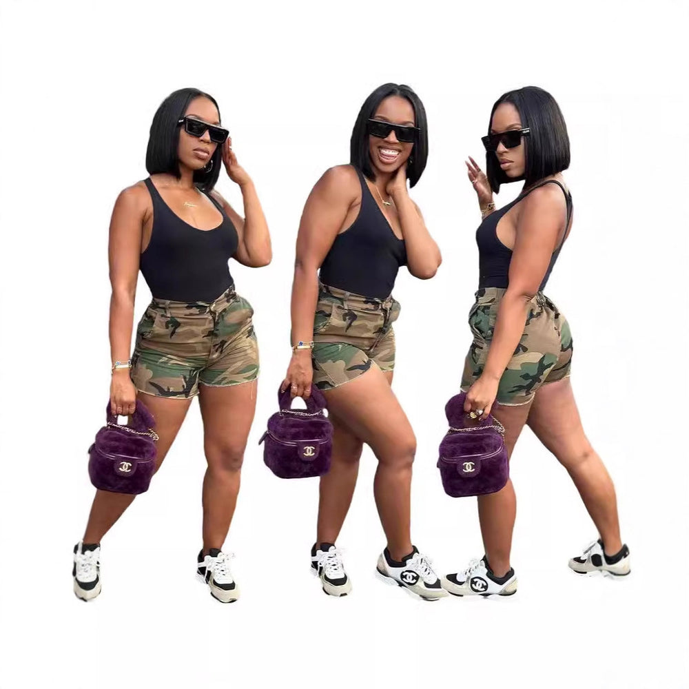 D8669 spring/summer new european and american style camouflage cargo shorts - ready stock for , independent e-commerce stores, and international platforms