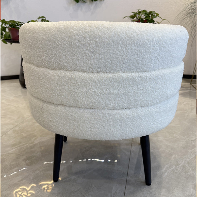 Cashmere lazy sofa chair single bedroom balcony casual chair bedroom makeup chair for home soft bag dressing stool