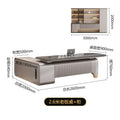 2.6m single cabinet boss desk+ 3.0m file cabinet