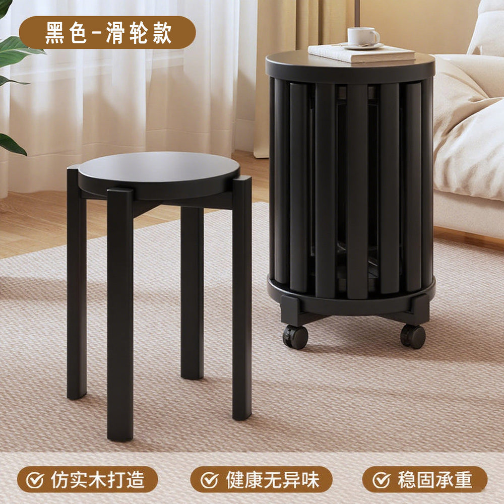 Solid wood stackable combination coffee table living room for home jenga stool round stool dining table with pulley chair small stool