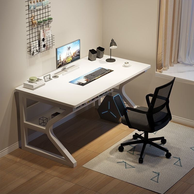 Perforated board e-sports table desktop computer table bedroom for home desk student study desk bookshelf all-in-one table