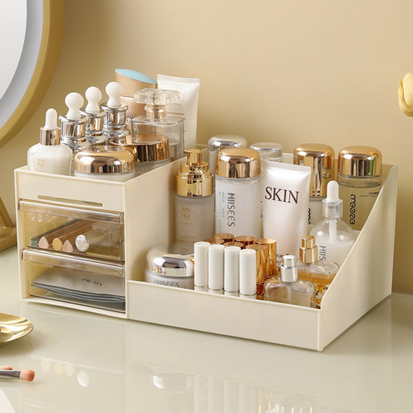 Ouxin drawer vanity case dormitory finishing plastic shelf cosmetics skin care dresser desktop storage box