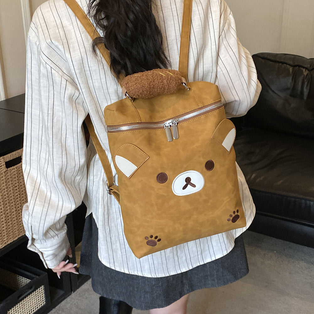 Cartoon cute bear backpack - women's trendy new arrival - large capacity 2026 new handbag backpack - dropshipping available