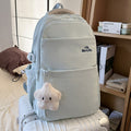 New large capacity butter casual backpack for students (middle & high school), korean style double shoulder bag, travel & street style bookbag