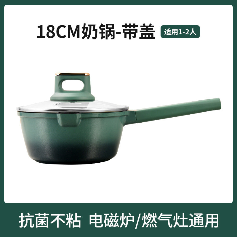 Personalized oem for homemedical stone non-stick cooking pot die-cast milk pot food supplement pot kitchen neutral cooking pot wholesale