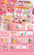 Diy guka suit kids stickers for girls cartoon accessories toys educational princess stickers gift play house