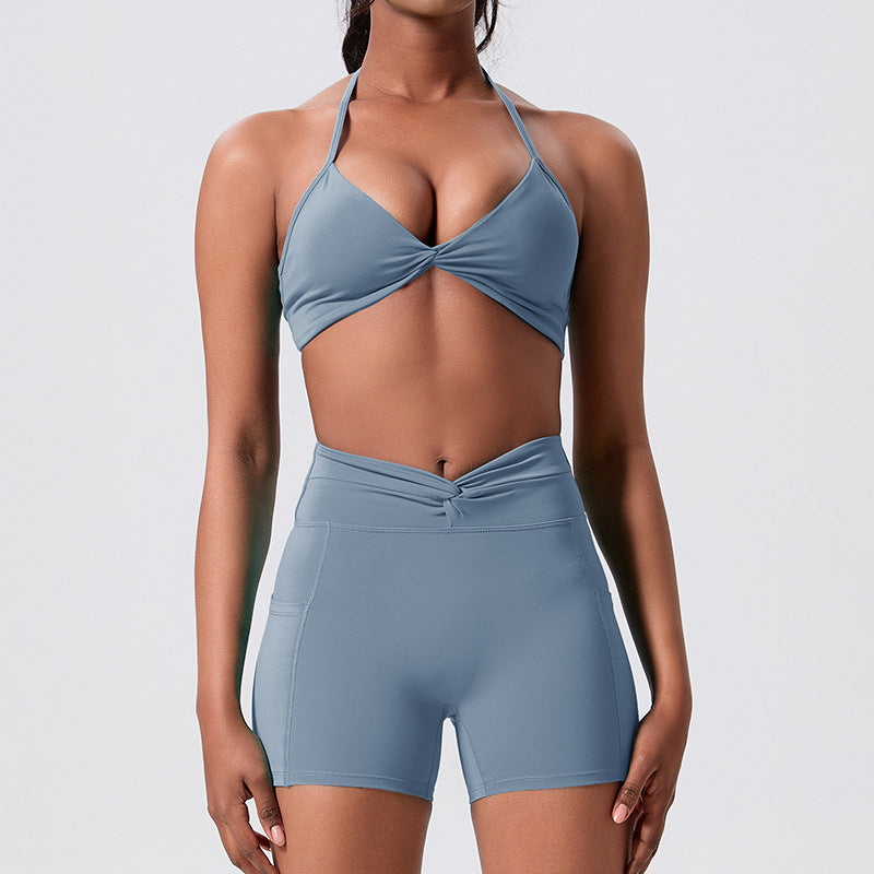 in stockhigh waistslimming look beautiful back yoga suit pilates outdoor running tight sports fitness suit for women