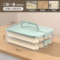 Dumpling box food grade frozen refrigerator storage box for home multi-layer crisper box kitchen wonton dumplings quick-frozen special