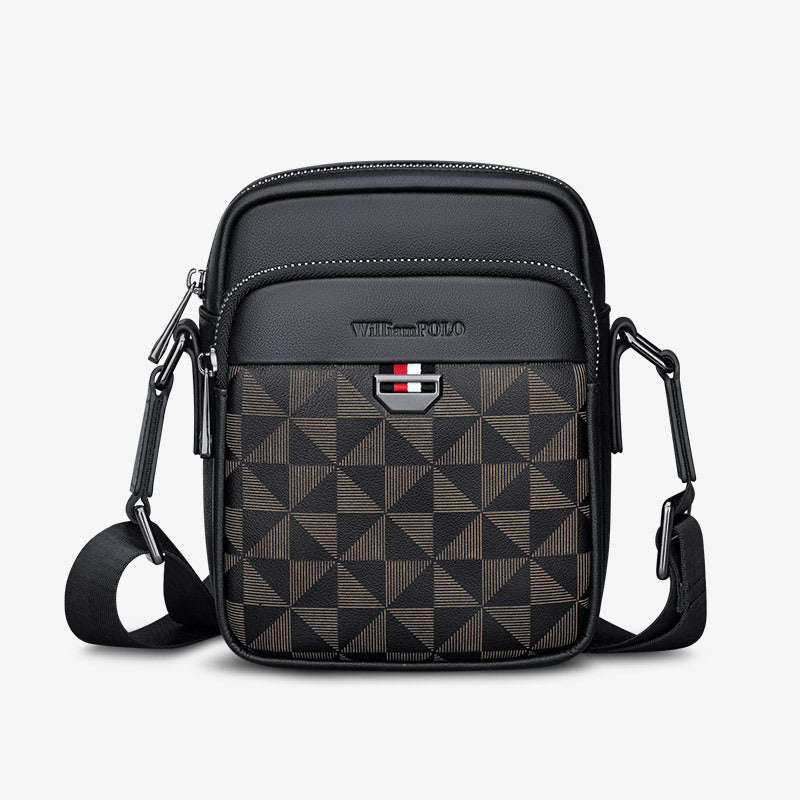 Emperor Paul Men's Crossbody Bag 2023 New Fashion Small Bag Leather Commuter Bag Multifunctional Backpack Men's Bag