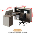Saint li screen desk and chair combination - employee office workstation desk with card seat - financial office desk
