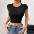 Amazon  european and american cross-border spring/summer sexy hot girl slimming figure-hugging backless tie-up top