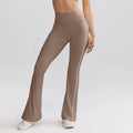 stripes yoga pants flared women's pants high waist hip lifting outdoor sports slimming look wide leg slightly flared yoga pants for women