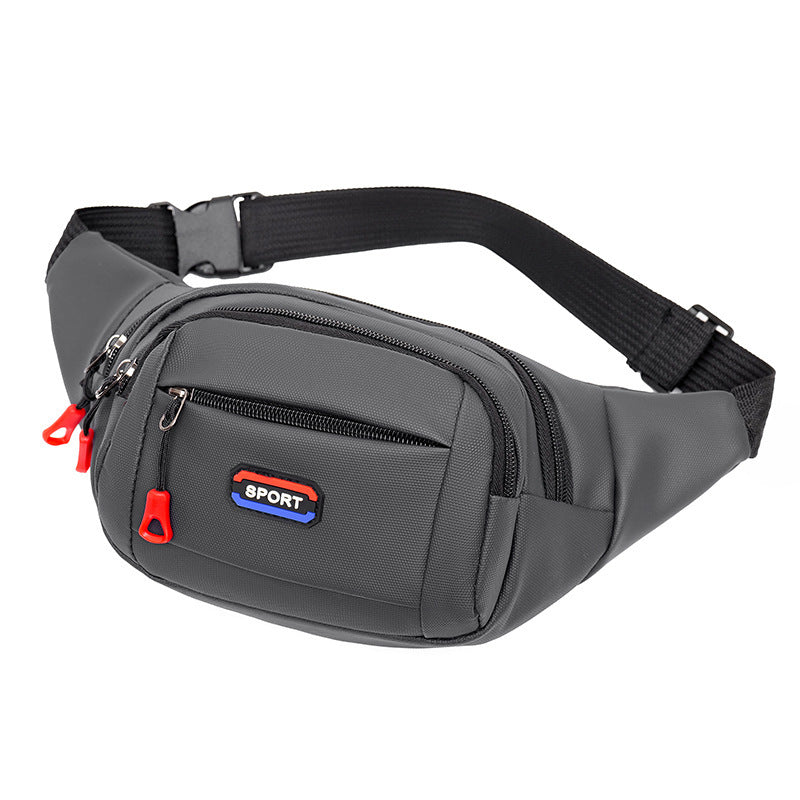 Cross-border new fanny pack men's outdoor sports running chest bag waterproof belt multi-functional business cashier messenger bag