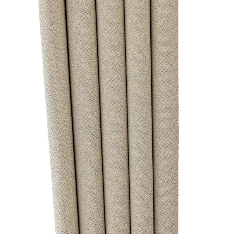 Minimalist cream cotton linen blackout curtains for living room and bedroom - premium light blocking fabric, wholesale from shaoxing