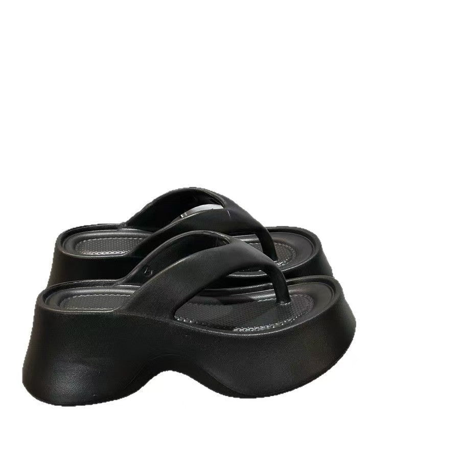 Eva thick-soled flip-flops for women, 2026 new arrival, popular thick-soled height-increasing non-slip fashionable minimalist flip-flops for women