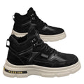 Snow boots men's shoes 2025new arrivalwinterfleece-linedthickenedheattechworkwear cotton shoes fur all-in-onethick soleboots