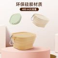 Portable outdoor travel silicone foldable small square bowl lunch box cutlery set food grade silicone instant noodle bowl