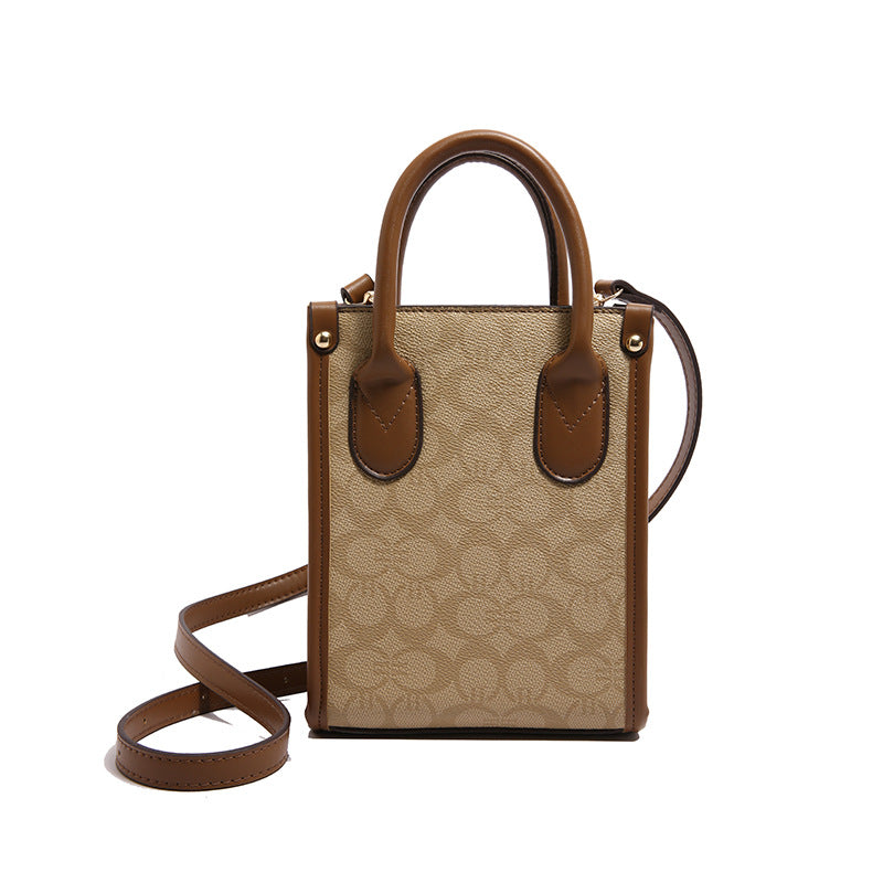 hot-selling tote bag, shoulder bag, influencer-approved vintage monogram letter crossbody bag, trendy and fashionable versatile bag for women