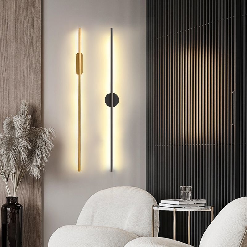 Modern minimalist light luxury grid lamp, minimalist living room tv background wall light, bedroom bedside light, linear wall sconce