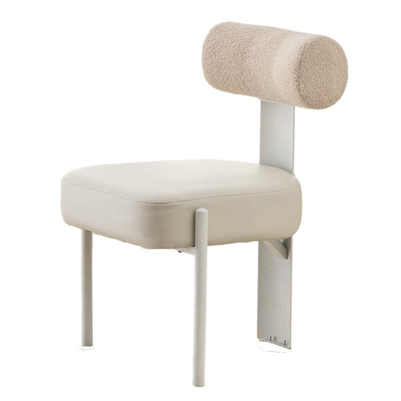 Italian minimalist dining table and chairs, light luxury chairs, home backrest chairs, cream style - direct from the source factory
