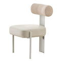 Italian minimalist dining table and chairs, light luxury chairs, home backrest chairs, cream style - direct from the source factory