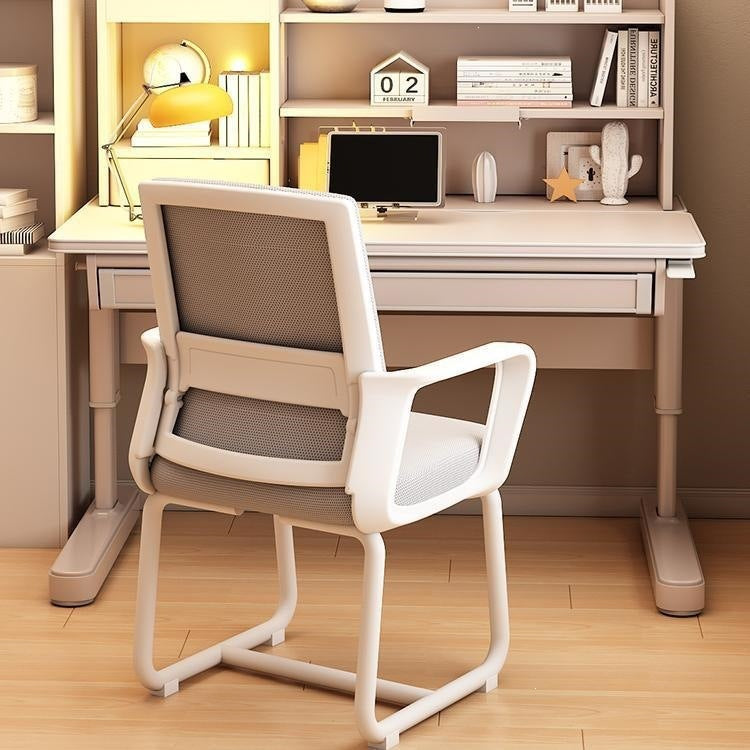 Computer chair, ergonomic chair, office seat, plaid, sedentary, for home, back chair, bow chair, conference room stool
