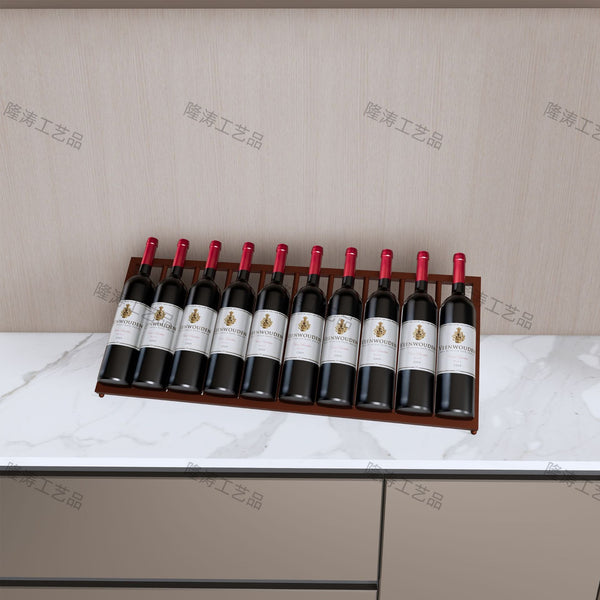 Red wine rack diagonally placed modern simple household wine cabinet shelf creative desktop wine bottle display shelf ornament