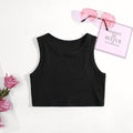 Children's summer tank top - stylish and cute girls' camisole, pink inner layer top, trendy and versatile for infants and toddlers