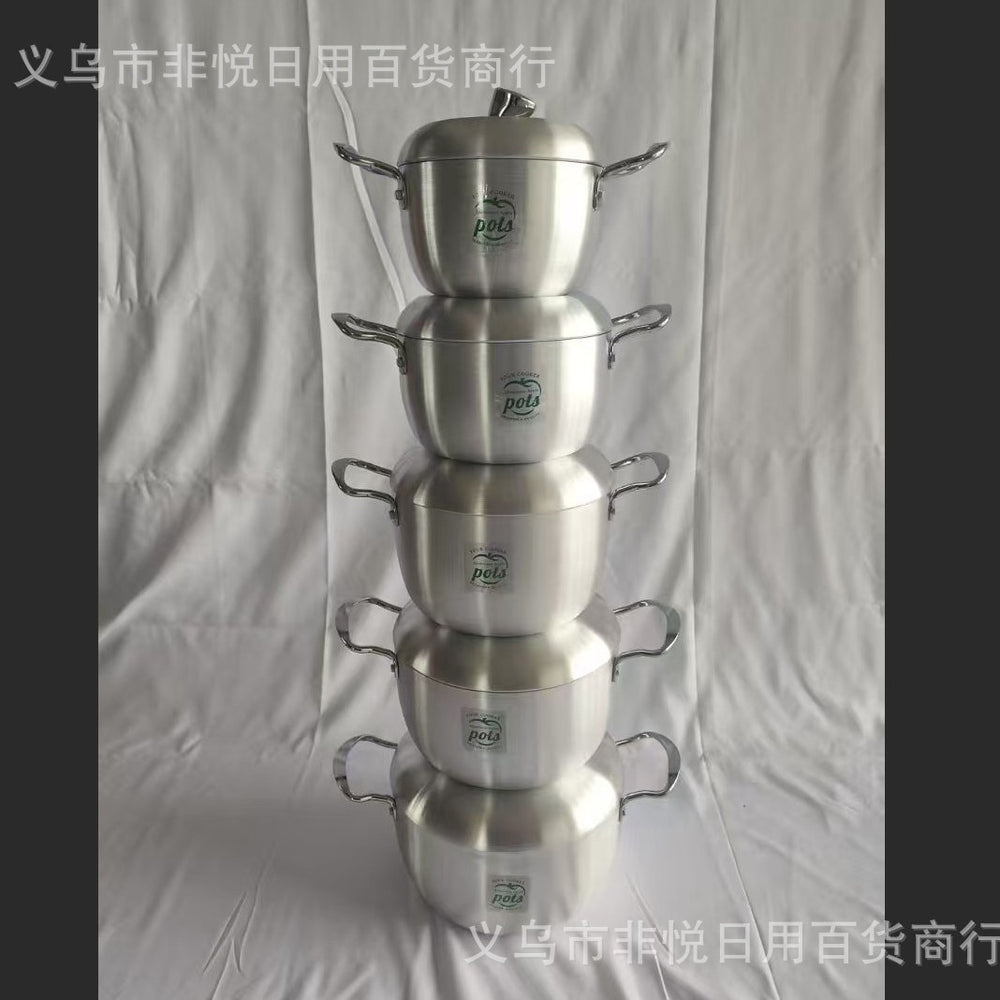 factory direct sales aluminum pot for home aluminum pot for home aluminum pot kitchen tableware commercial aluminum pot apple aluminum pot best-selling